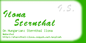 ilona sternthal business card